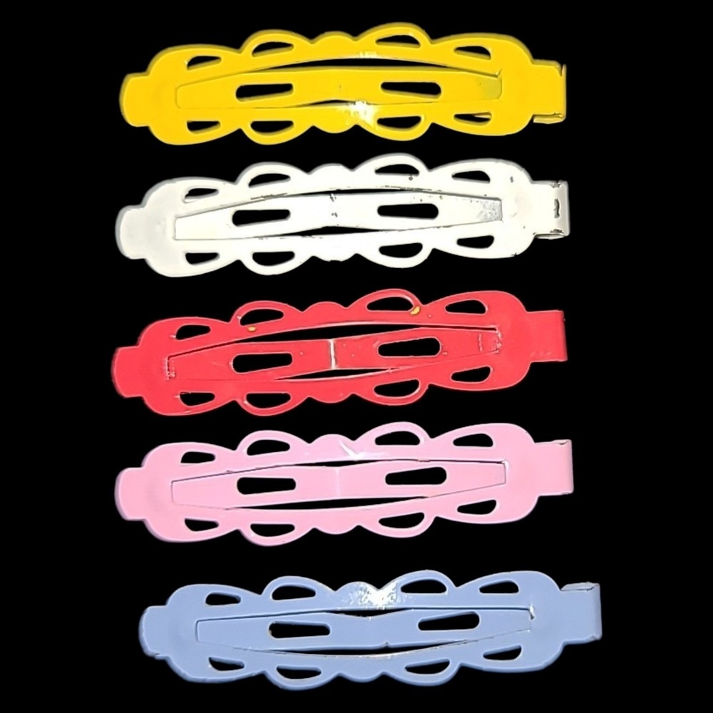 Set of‎ 5 Vintage Goody Brand Snap Clip Hair Barrettes